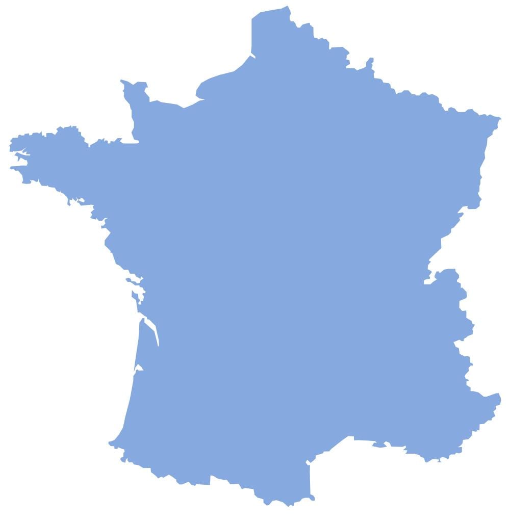 フランスベクター地図