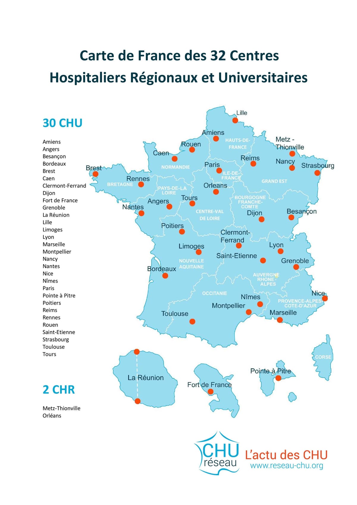 地図のフランス病院