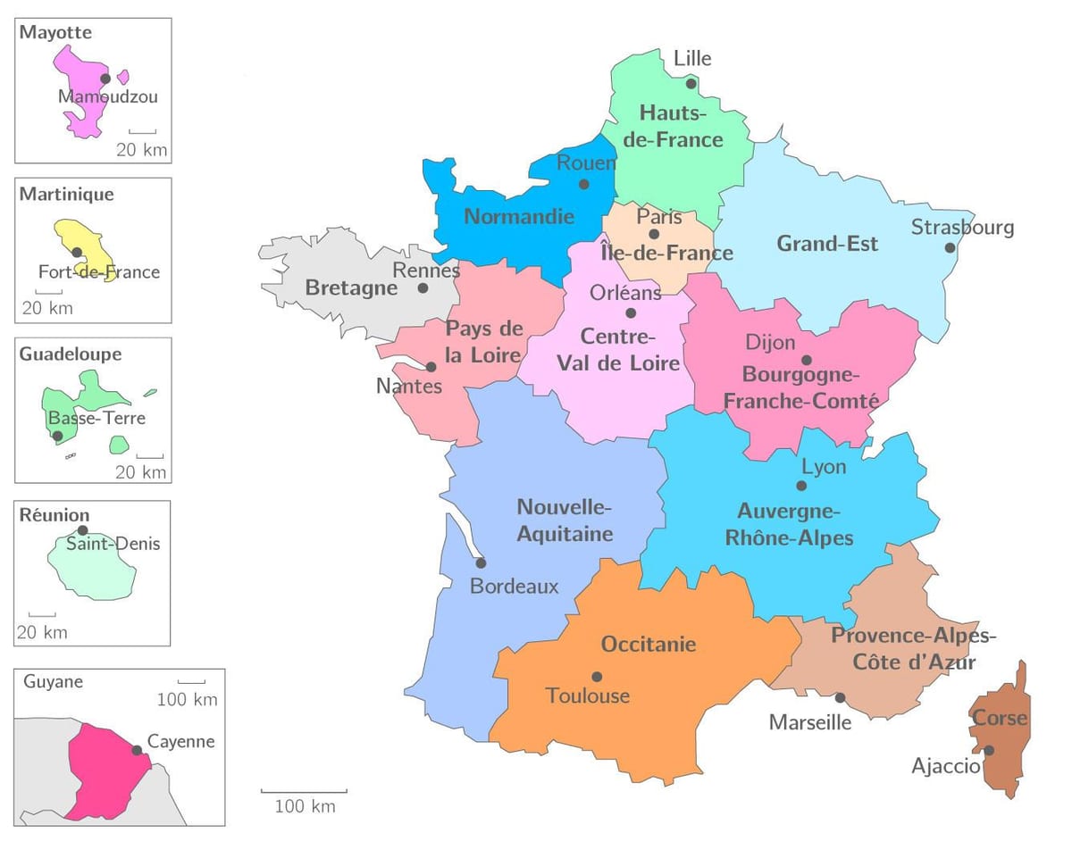 地図領域フランス