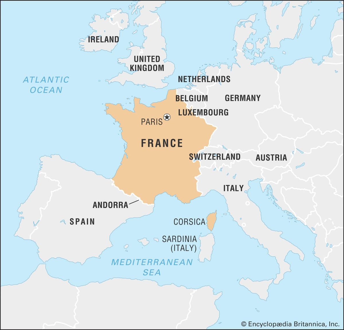 地図フランス欧州
