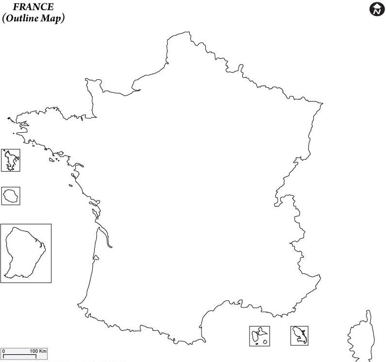 平野フランスの地図