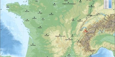 地図のフランス救済