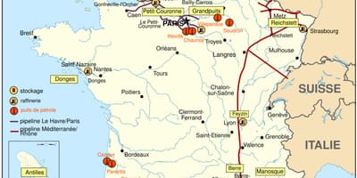 地図のフランスのガソリン