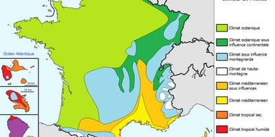 地図のフランスの天気