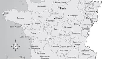 地図のフランスではフランス革命