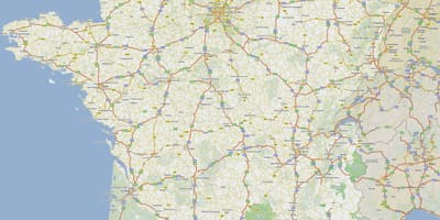 フランスの有料道路地図