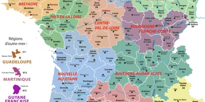 の政治地図がフランス都市