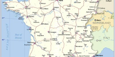 地図の資本フランス