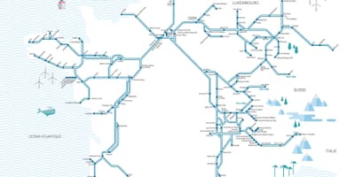 Tgvフランスネットワークの地図