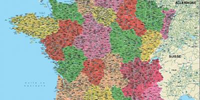 フランスの世界地図-フランスの地図（西ヨーロッパのヨーロッパ）